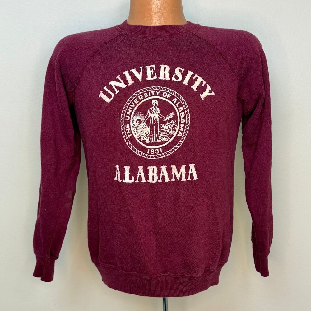 Vintage 1970s University of Alabama Sweatshirt, Artex Size Small-Medium
